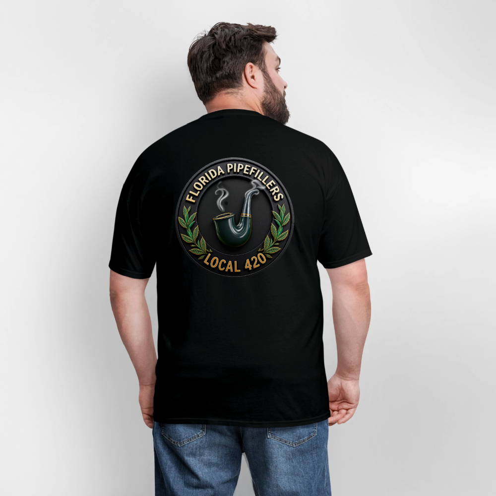 FLORIDA PIPEFILLERS LOCAL 420 F/B DESIGN Men's T-Shirt - black