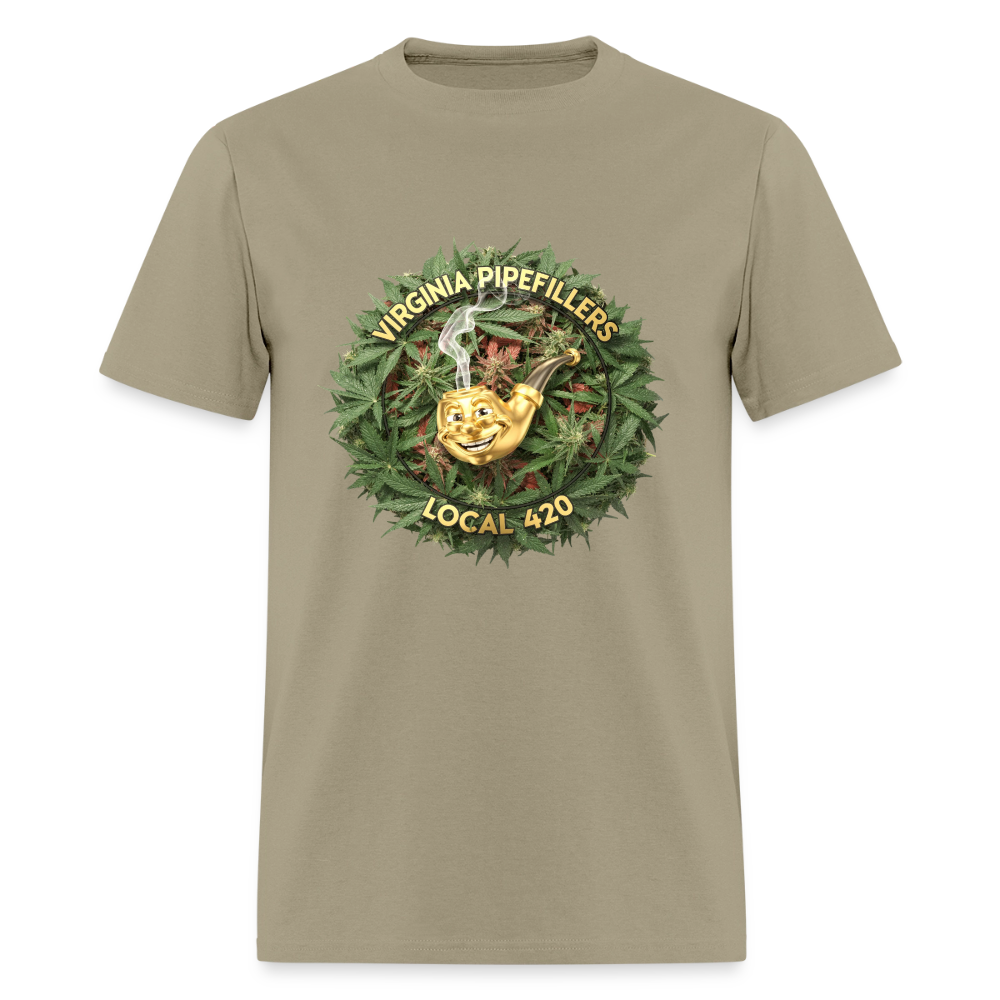 VIRGINIA PIPEFILLERS LOCAL 420 Men's T-Shirt - khaki