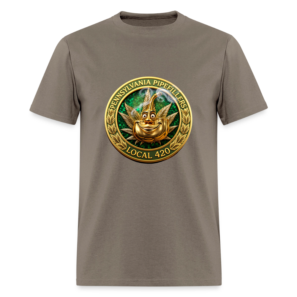 PENNSYLVANIA  PIPEFILLERS LOCAL 420 Men's T-Shirt - safari