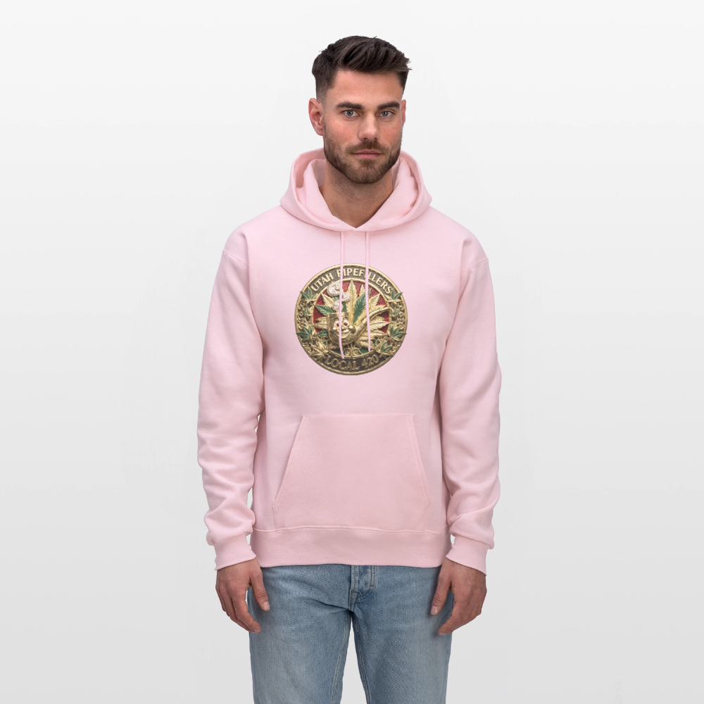 UTAH PIPEFILLERS LOCAL 420 Men's  Hoodie - pale pink