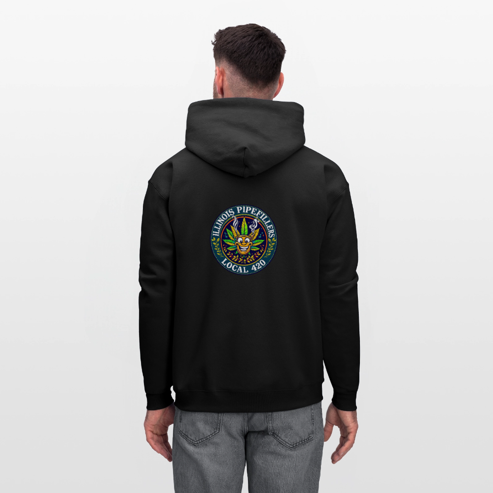 ILLINOIS PIPEFILLERS LOCAL 420 F/B DESIGN Men's Hoodie - black