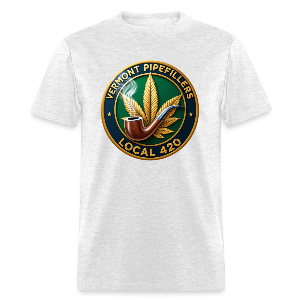 VERMONT PIPEFILLERS LOCAL 420 Men's T-Shirt - light heather gray