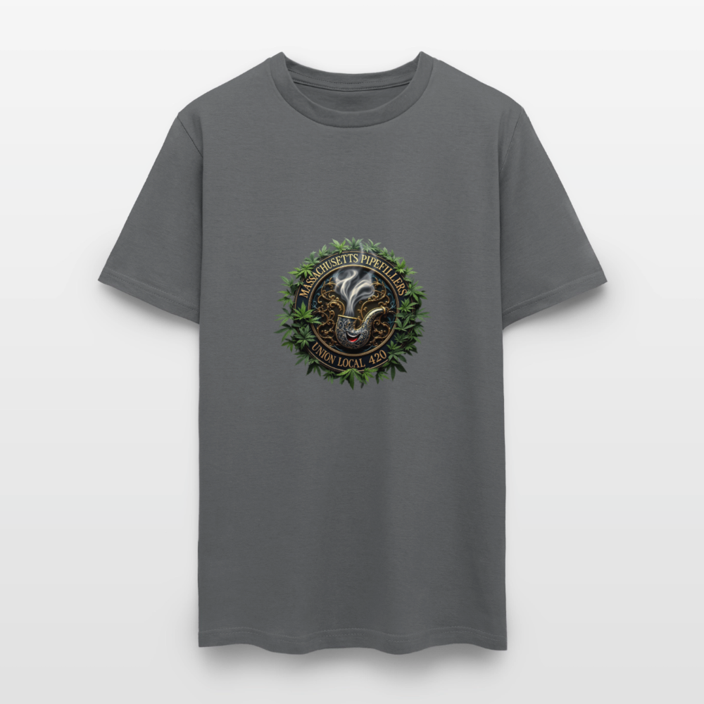 MASSACHUSETTS PIPEFILLERS UNION LOCAL 420 Men's T-Shirt - charcoal