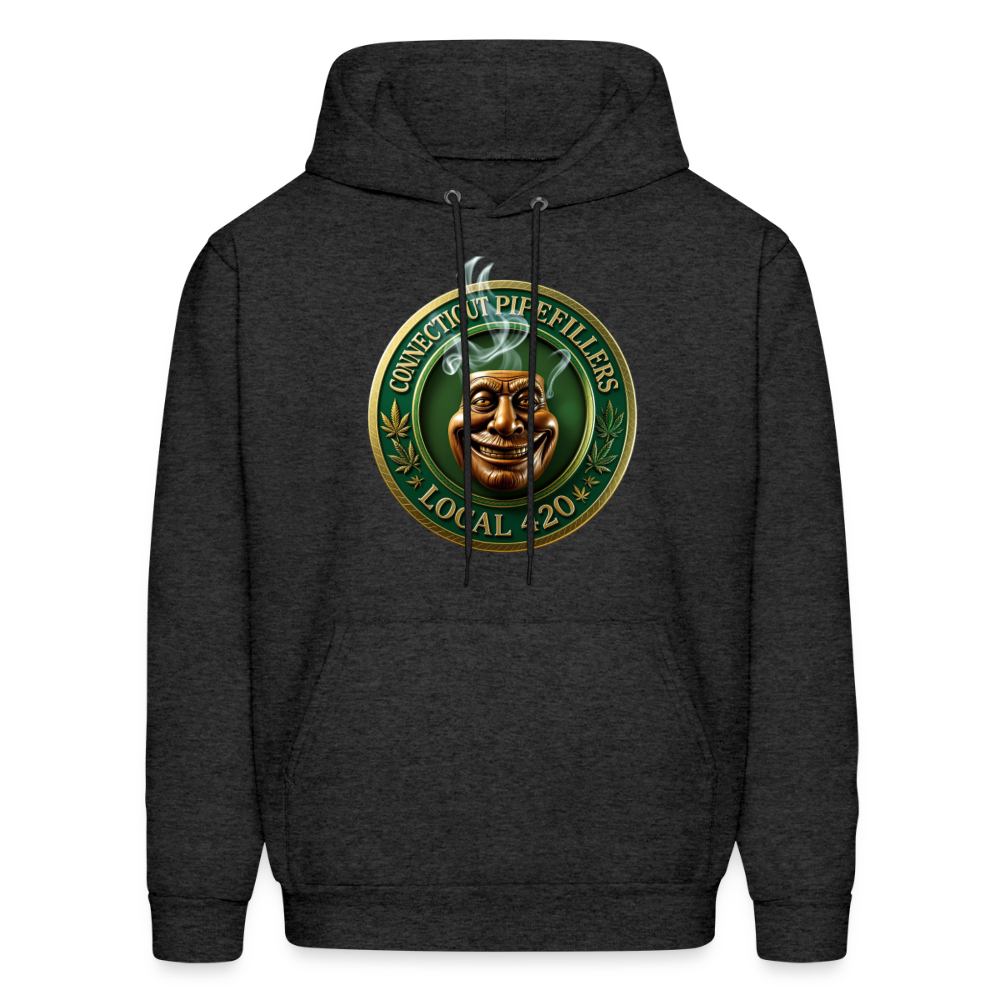 CONNECTICUT PIPEFILLERS LOCAL 420 F/B DESIGN Men's  Hoodie - charcoal grey