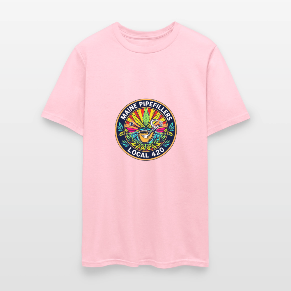 MAINE PIPEFILLERS LOCAL 420 Men's T-Shirt - pink