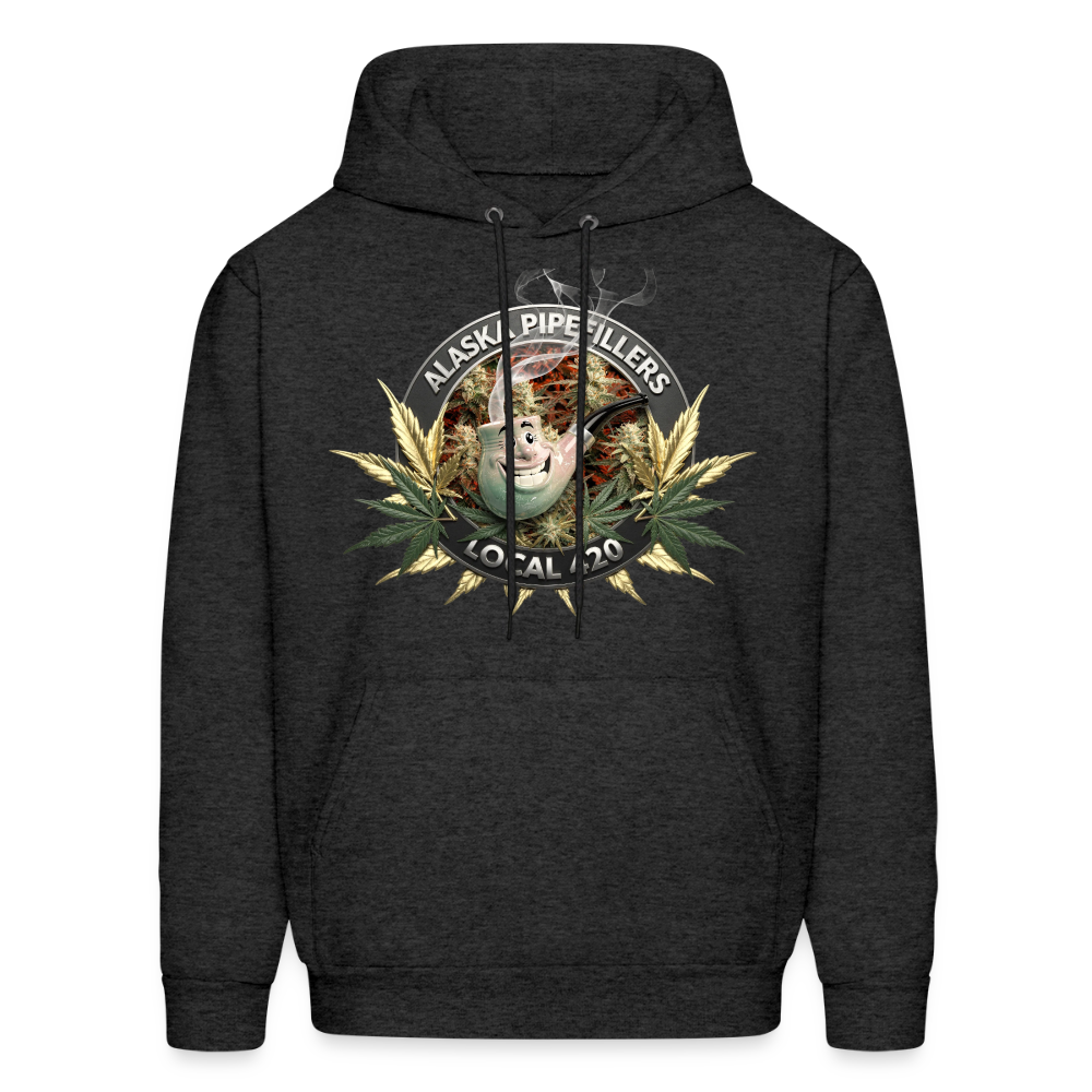 ALASKA  PIPEFILLERS LOCAL 420 F/B DESIGN Men's Hoodie - charcoal grey
