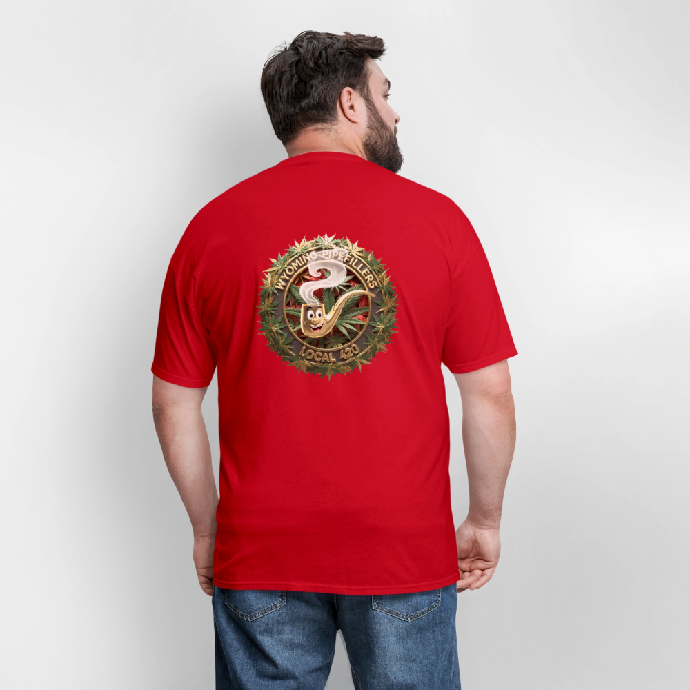 WYOMING PIPEFILLERS LOCAL 420 F/B DESIGN Men's Hoodie - red