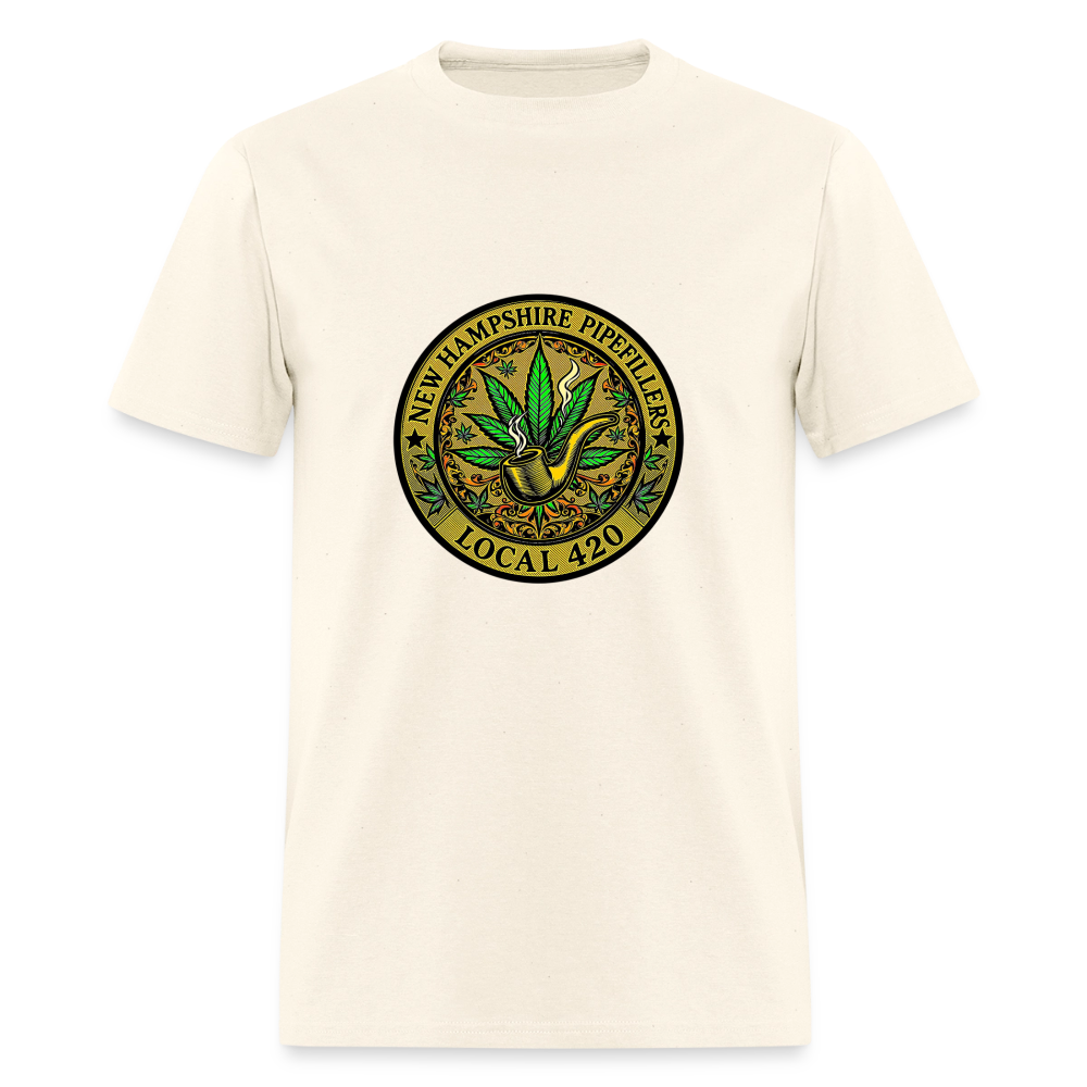NEW HAMSHIRE PIPEFILLERS LOCAL 420 Men's T-Shirt - sweet cream heather