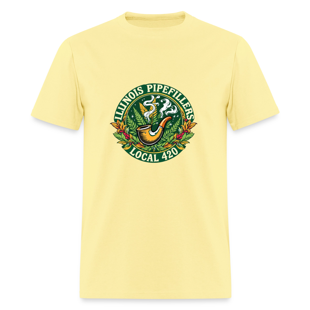 ILLINOIS PIPEFILLERS LOCAL 420 F/B DESIGN Men's T-Shirt - cornsilk
