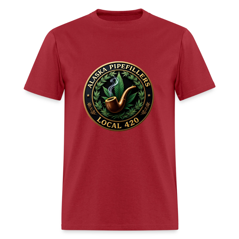 ALASKA PIPEFILLERS LOCAL 420 Men's T-Shirt - true red