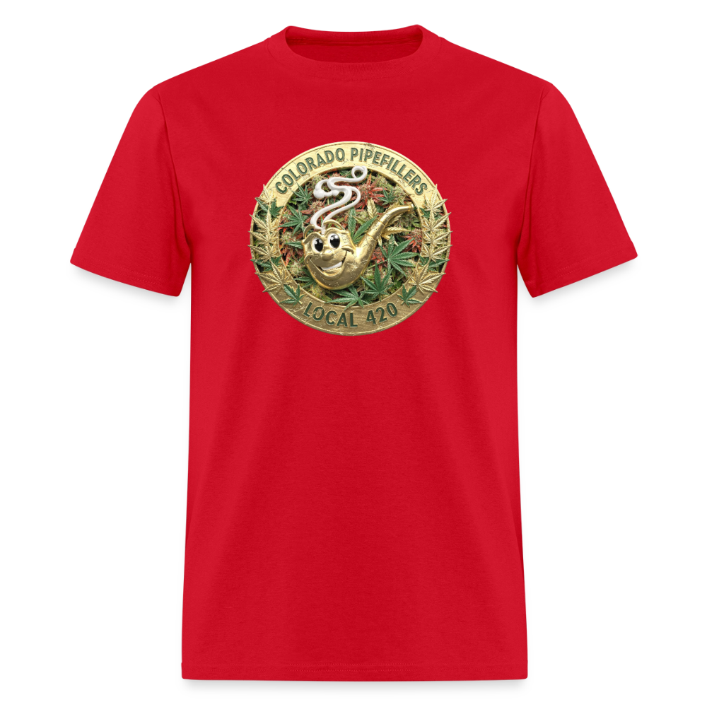 COLORADO PIPEFILLERS LOCAL 420 Men's T-Shirt - red