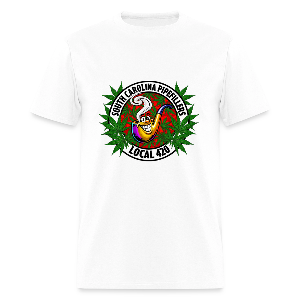 SOUTH CAROLINA PIPEFILLERS LOCAL 420 F/B DESIGN Men's T-Shirt - white