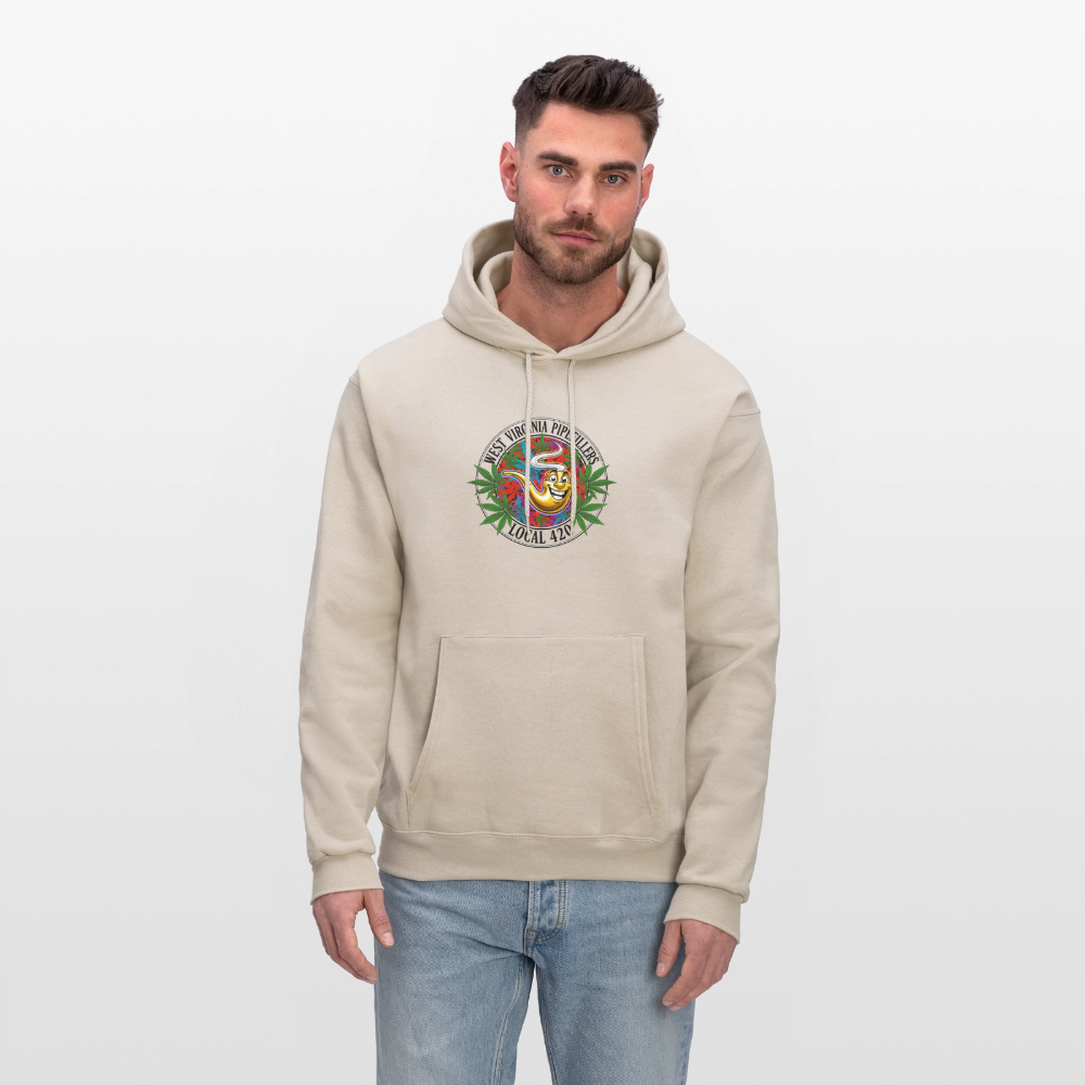 WEST VIRGINIA PIPEFILLERS LOCAL 420 F/B DESIGN  Men's  Hoodie - Sand