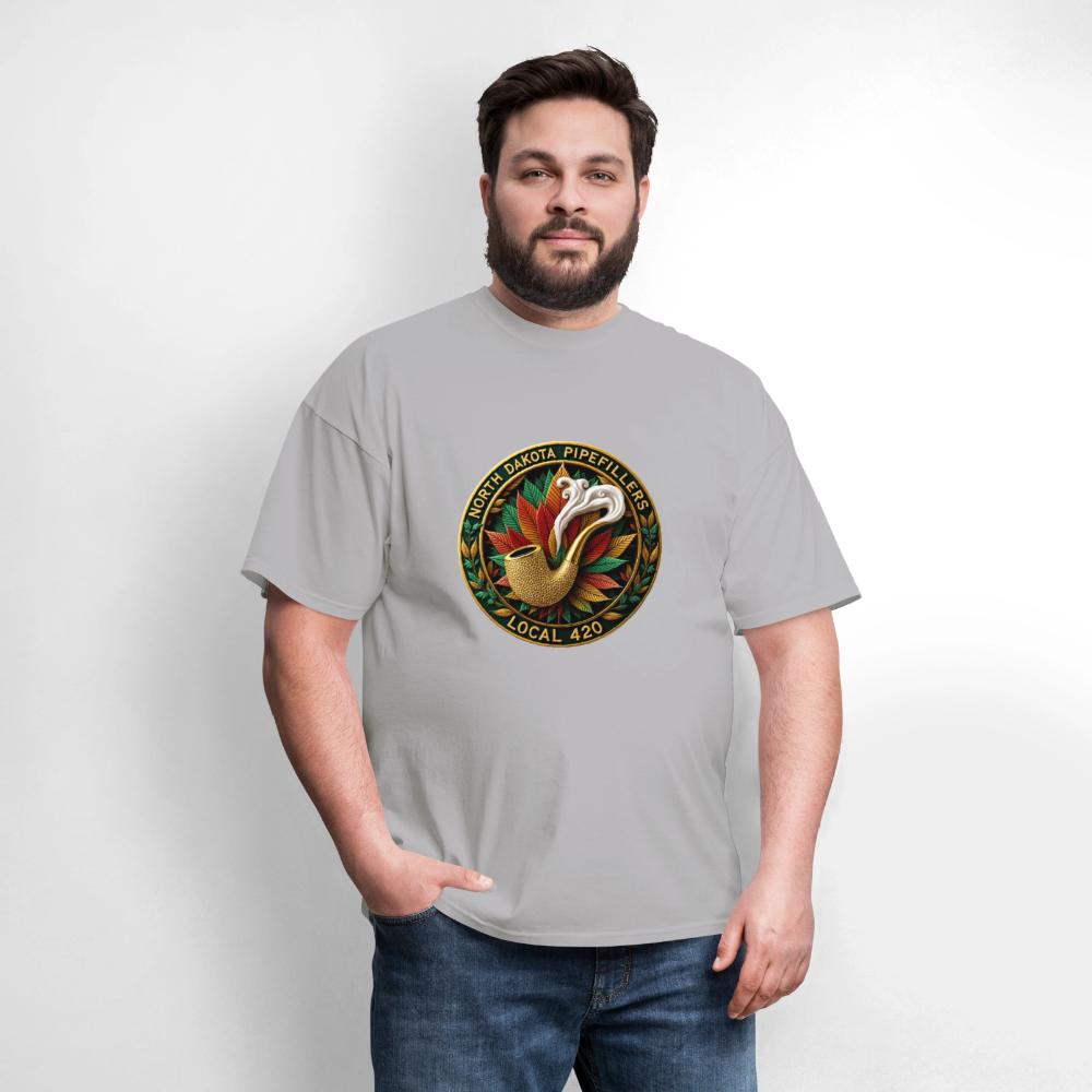 NORTH DAKOTA PIPEFILLERS LOCAL 420 F/B DESIGNS Men's T-Shirt - rock