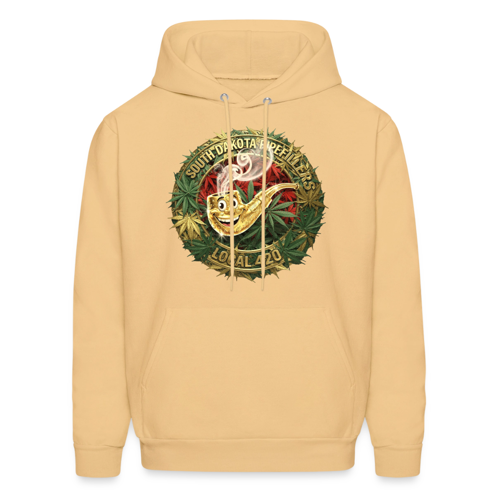 SOUTH DAKOTA PIPEFILLERS LOCAL 420  F/B DESIGN Men's Hoodie - light gold 