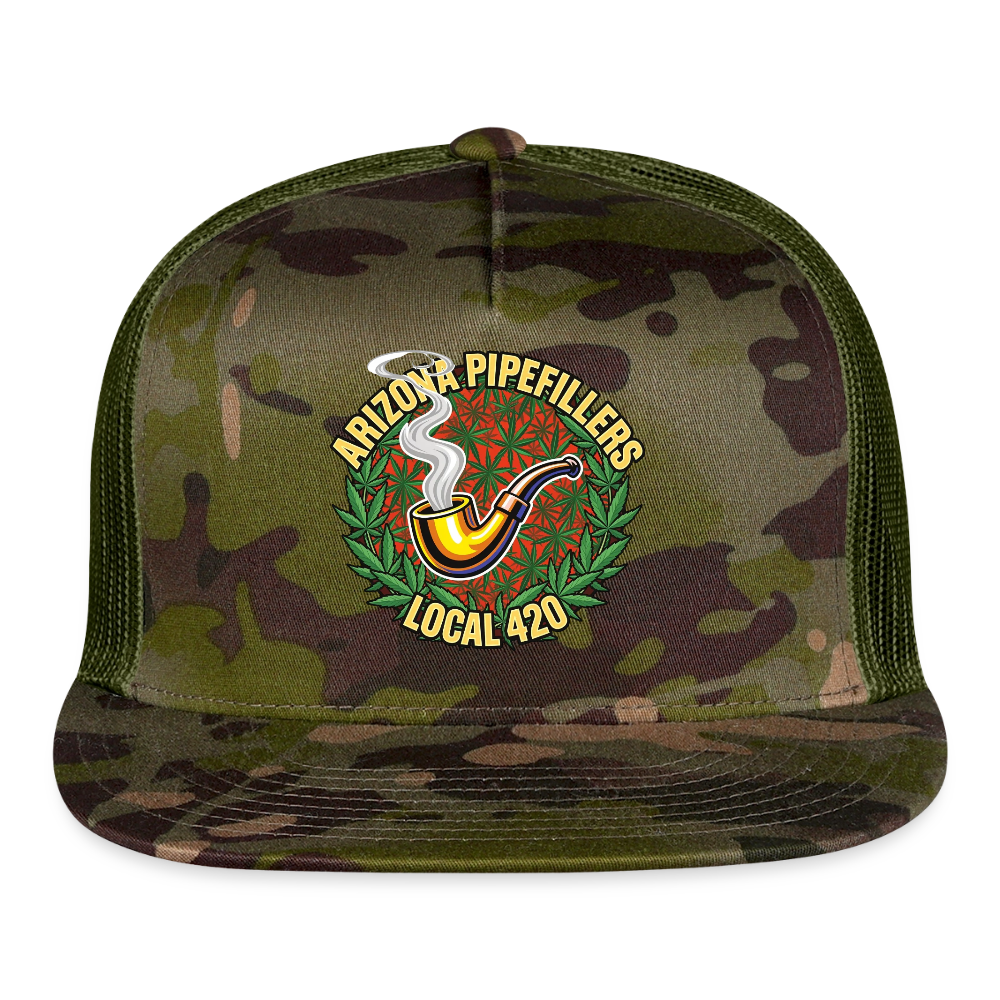 ARIZONA PIPEFILLERS LOCAL 420 Trucker Hat - MultiCam\green