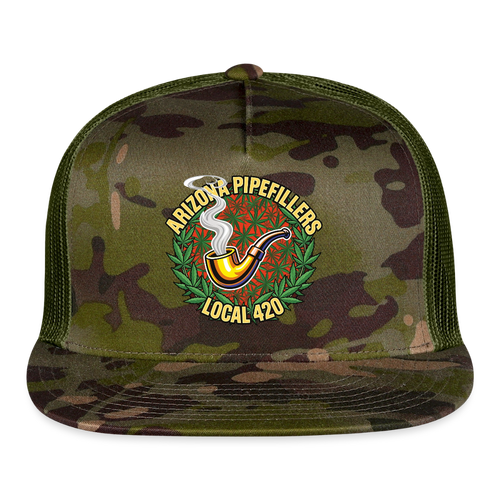 ARIZONA PIPEFILLERS LOCAL 420 Trucker Hat - MultiCam\green