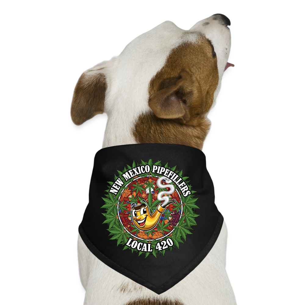 NEW MEXICO PIPEFILLERS LOCAL 420 Union Dog Bandana - black