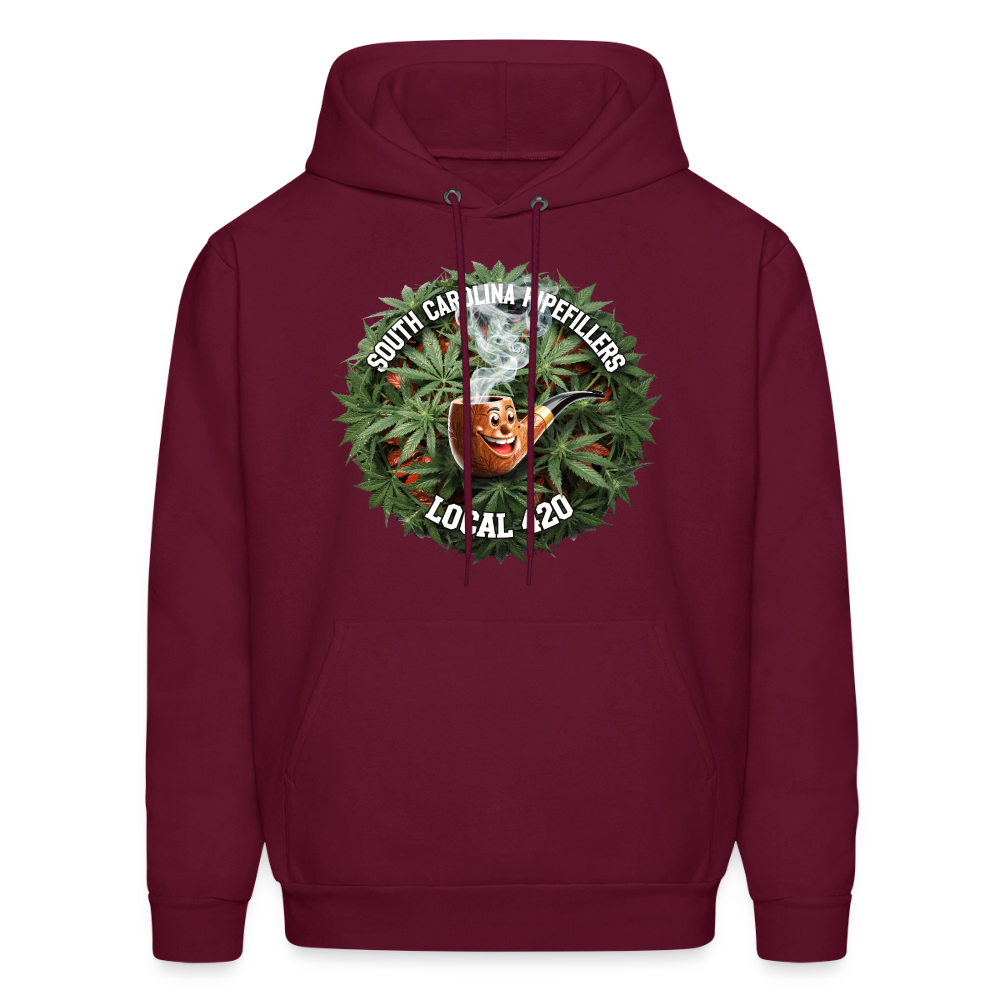 SOUTH CAROLINA PIPEFILLERS LOCAL 420 F/B DESIGN Men's Hoodie - burgundy