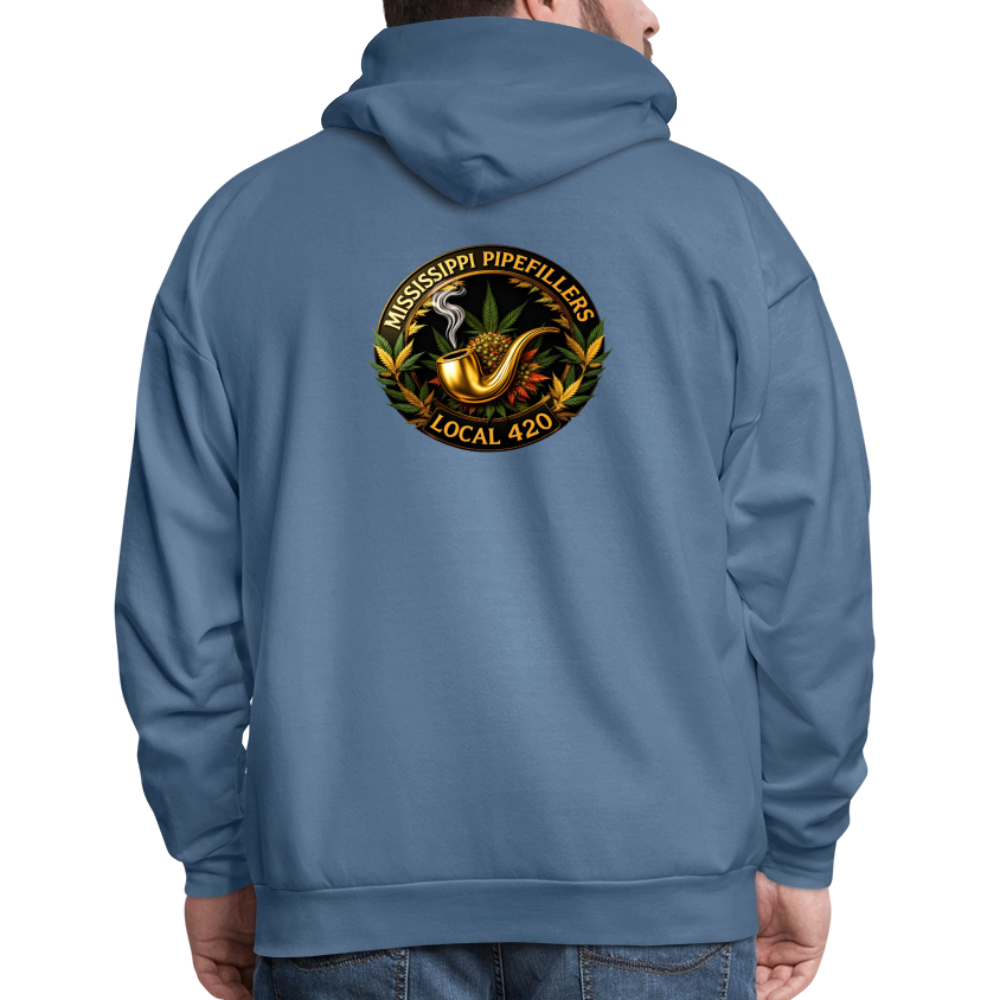 MISSISSIPPI PIPEFILLERS LOCAL 420 Men's Hoodie - denim blue