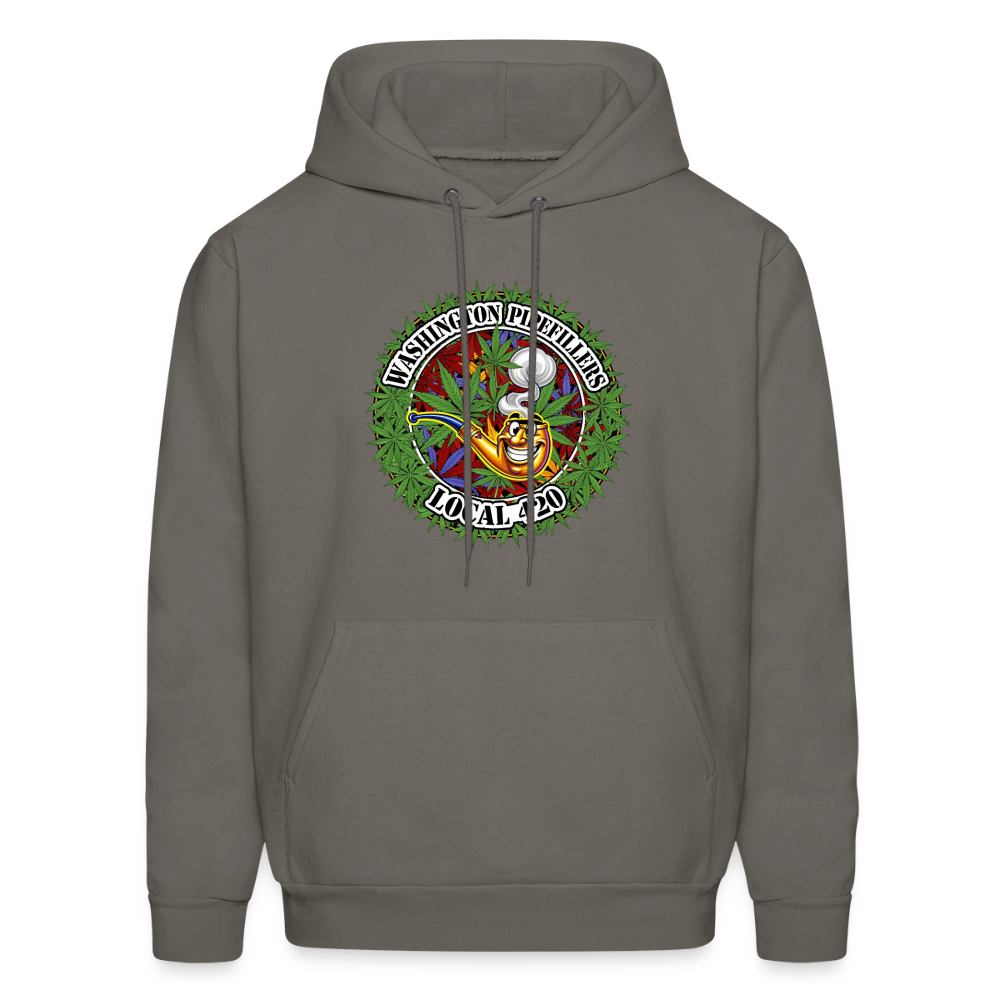 WASHINGTON PIPEFILLERS LOCAL 420 F/B DESIGN Men's Hoodie - asphalt gray