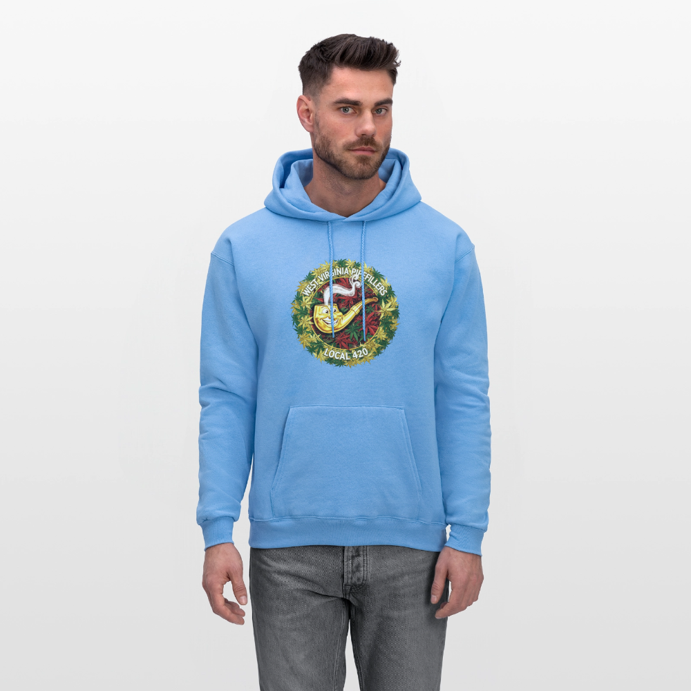 WEST VIRGINIA PIPIEFILLERS LOCAL 420 Men's Hoodie - carolina blue
