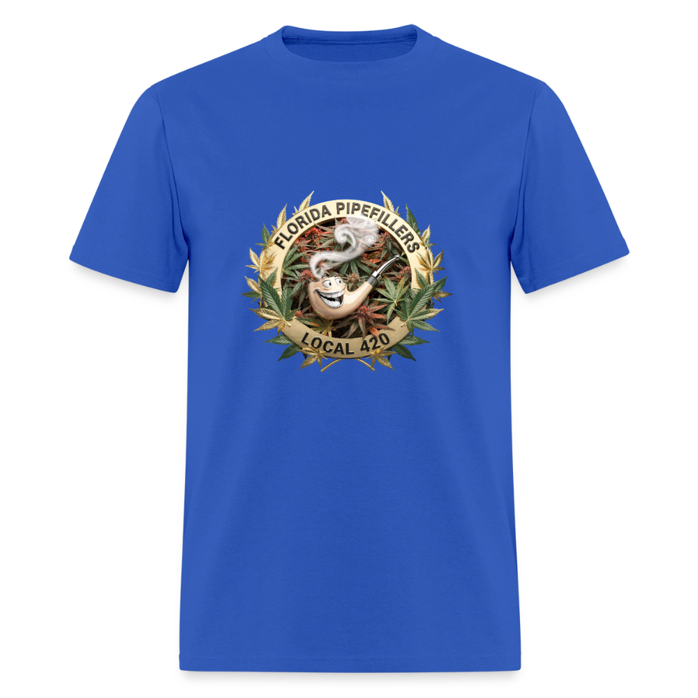 FLORIDA PIPEFILLERS LOCAL 420 Men's T-Shirt - royal blue