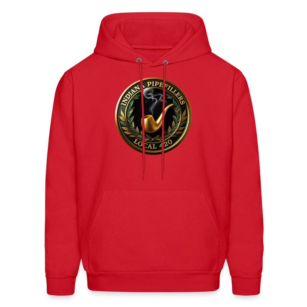 INDIANA PIPEFILLERS LOCAL 420 F/B DESIGN Men's Hoodie - red