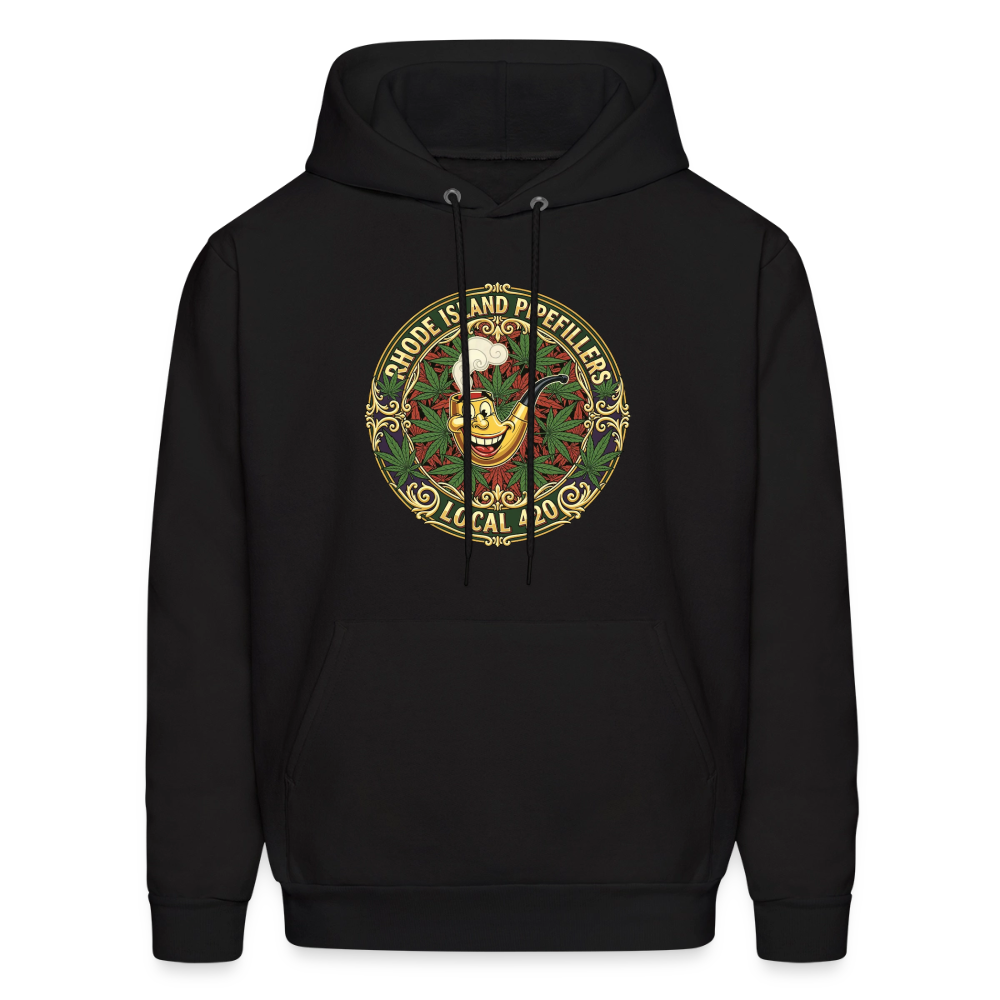 TEXAS PIPEFILLERS LOCAL 420 Men's Hoodie - black