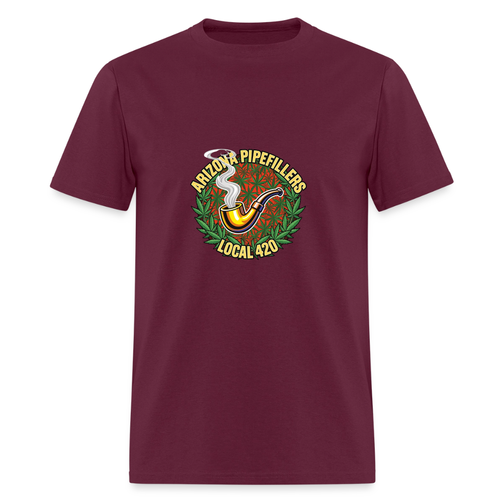 ARIZONA PIPEFILLERS LOCAL 420 MEN'S T-Shirt - burgundy