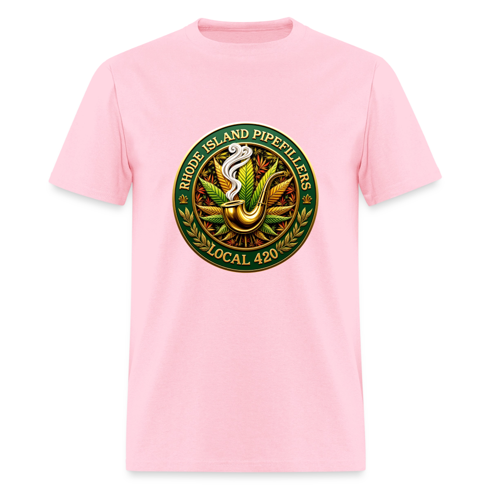 RHODE ISLAND PIPEFILLERS LOCAL 420 F/B DESIGNS Men's T-Shirt - pink