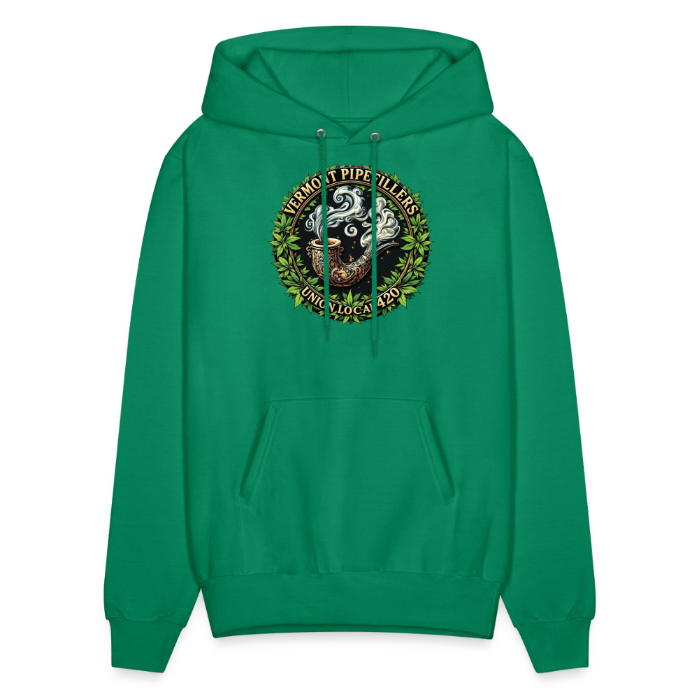 VERMONT PIPEFILLERS LOCAL 420 Men's Hoodie - kelly green