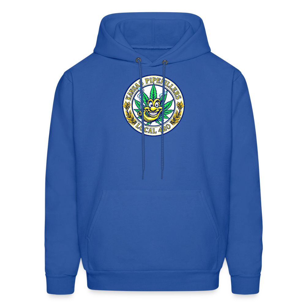 KANSAS PIPEFILLERS LOCAL 420 F/B DESIGNS  Men's Hoodie - royal blue