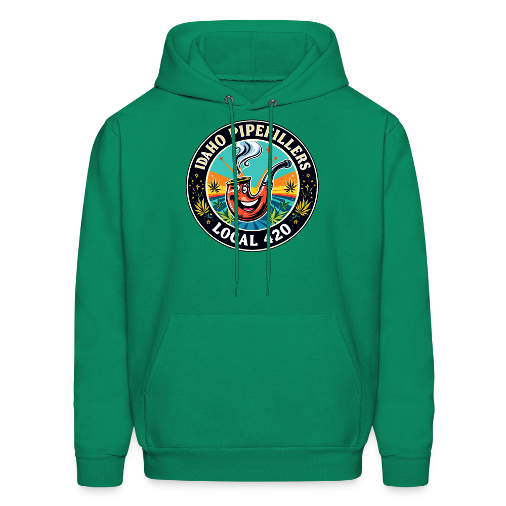 IDAHO PIPEFILLERS LOCAL 420 F/B DESIGN Men's Hoodie - kelly green