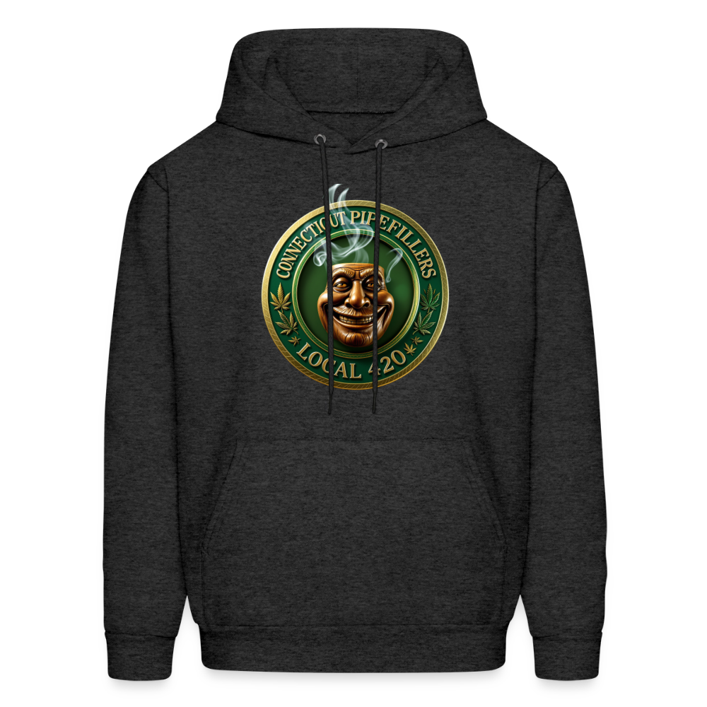 CONNECTICUT PIPEFILLERS LOCAL 420 F/B DESIGN Men's  Hoodie - charcoal grey