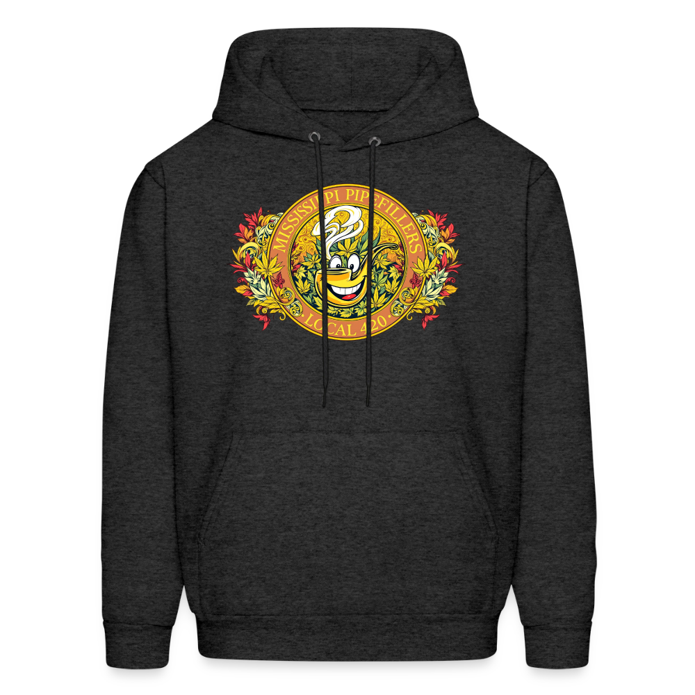 MISSISSIPPI PIPEFILLERS LOCAL 420 F/B DESIGNS Men's Hoodie - charcoal grey