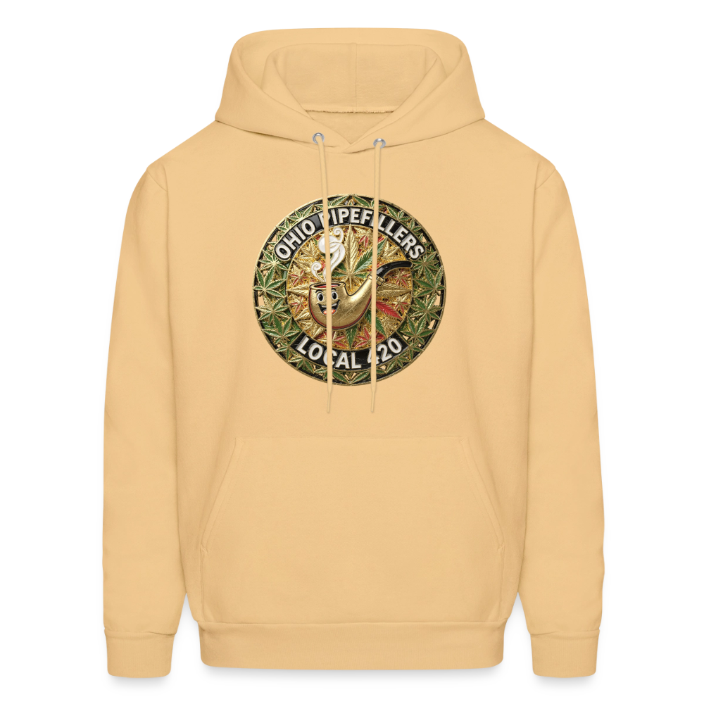 OHIO PIPEFILLERS LOCAL 420  F/B DESIGNS Men's Hoodie - light gold 