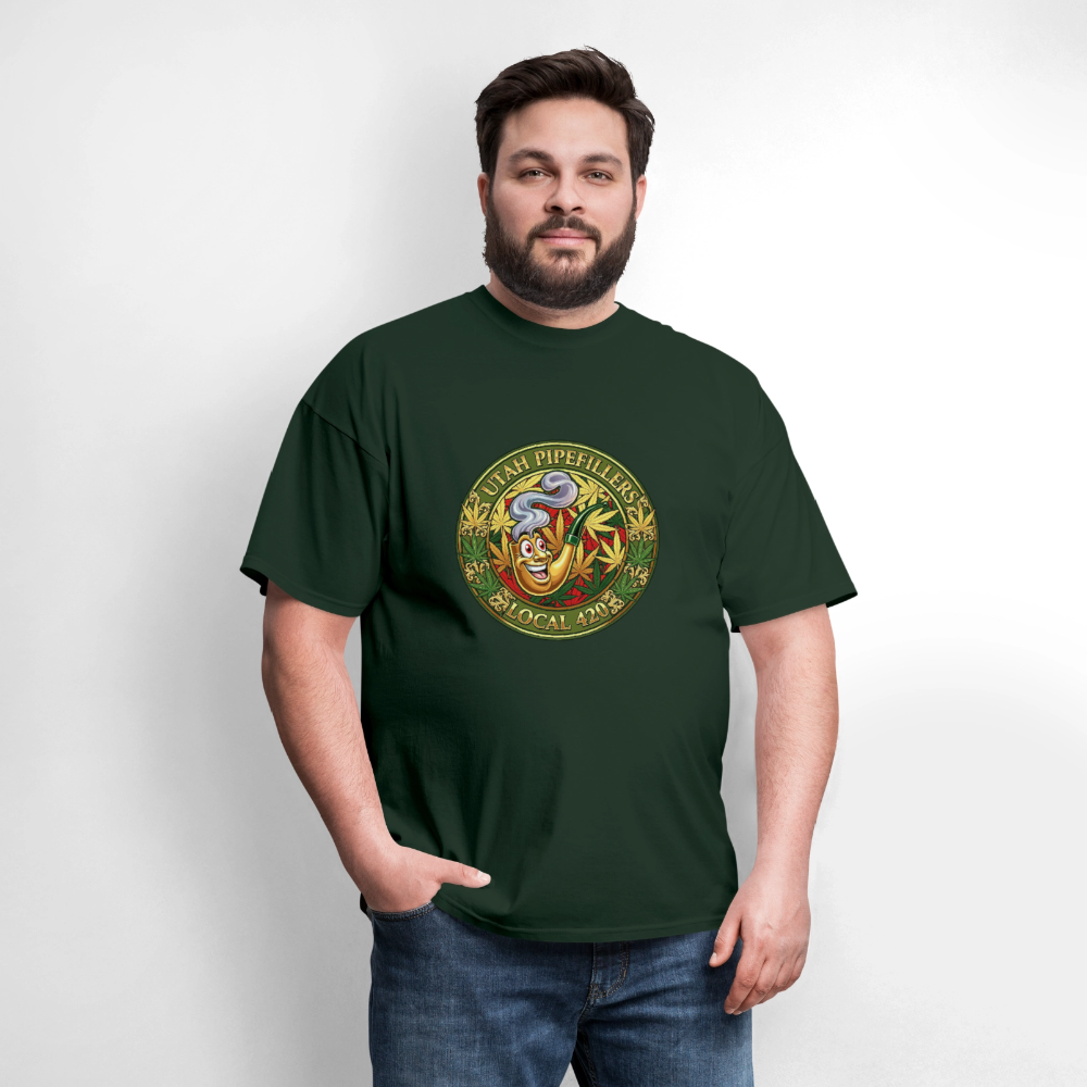 UTAH PIPEFILLERS LOCAL 420 Men's T-Shirt - forest green