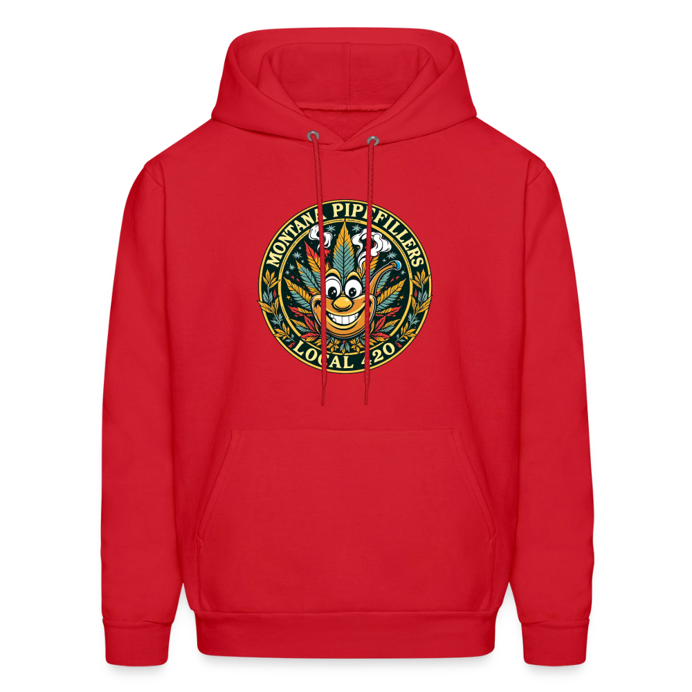MONTANA PIPEFILLERS LOCAL 420 Men's Hoodie - red