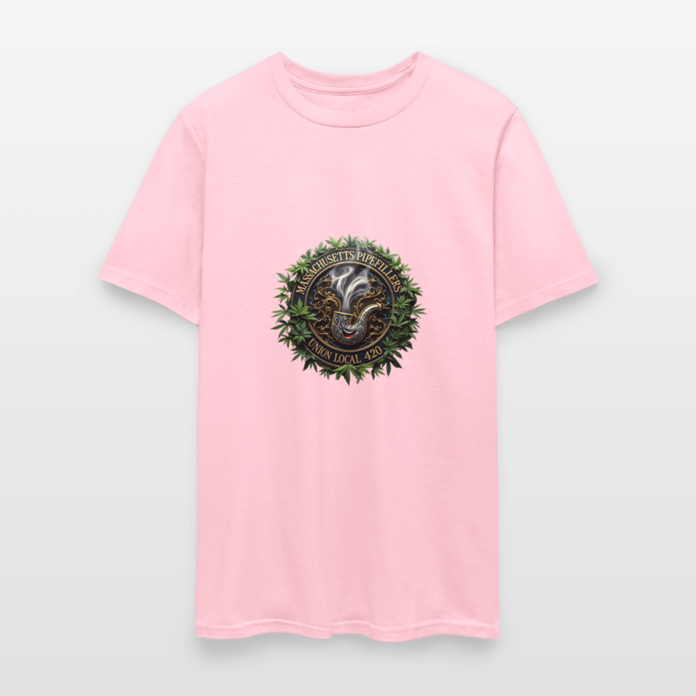 MASSACHUSETTS PIPEFILLERS UNION LOCAL 420 Men's T-Shirt - pink