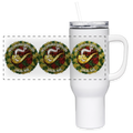 WEST VIRGINIA PIPIEFILLERS LOCAL 420 40oz Stainless Steel Travel Tumbler - white