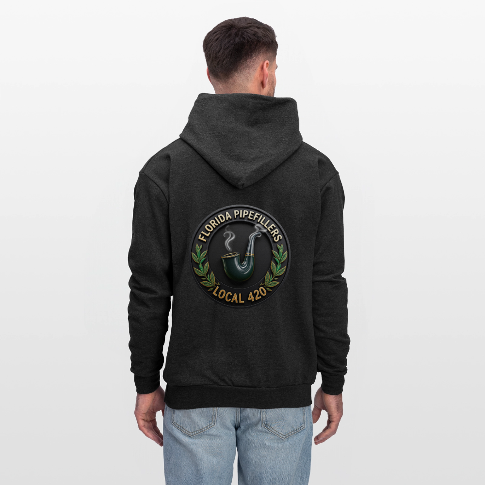 FLORIDA PIPEFILLERS LOCAL 420 F/B DESIGN Men's Hoodie - charcoal grey