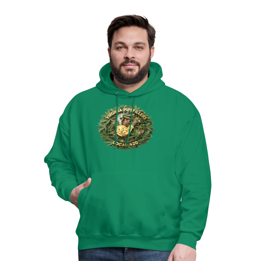 VIRGINIA PIPEFILLERS LOCAL 420 Men's Hoodie - kelly green