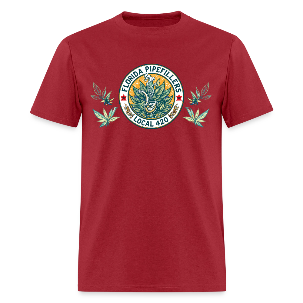 FLORIDA PIPEFILLERS LOCAL 420 F/B DESIGN Men's T-Shirt - true red