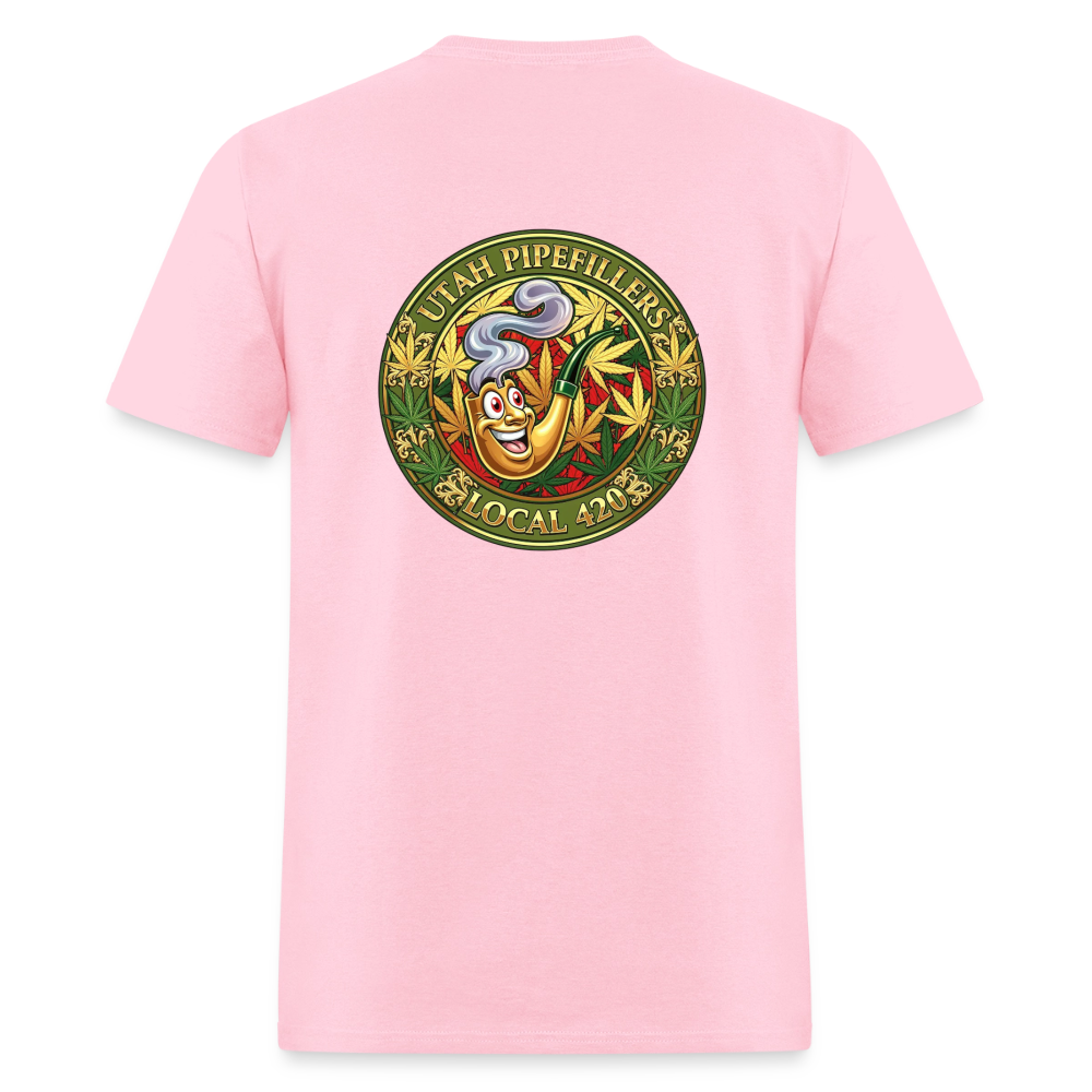 UTAH PIPEFILLERS LOCAL 420 F/B DESIGN Men's T-Shirt - pink