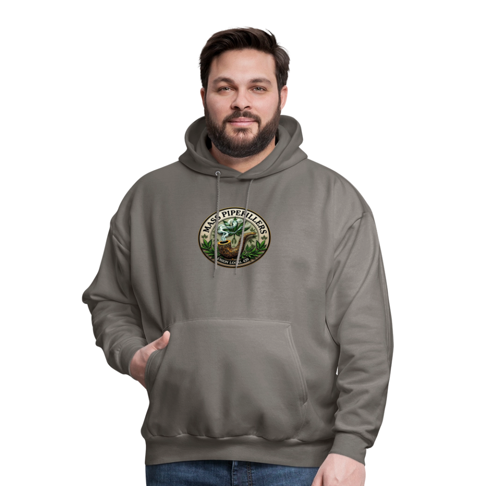 MASS PIPEFILLERS LOCAL 420 Men's Hoodie - asphalt gray