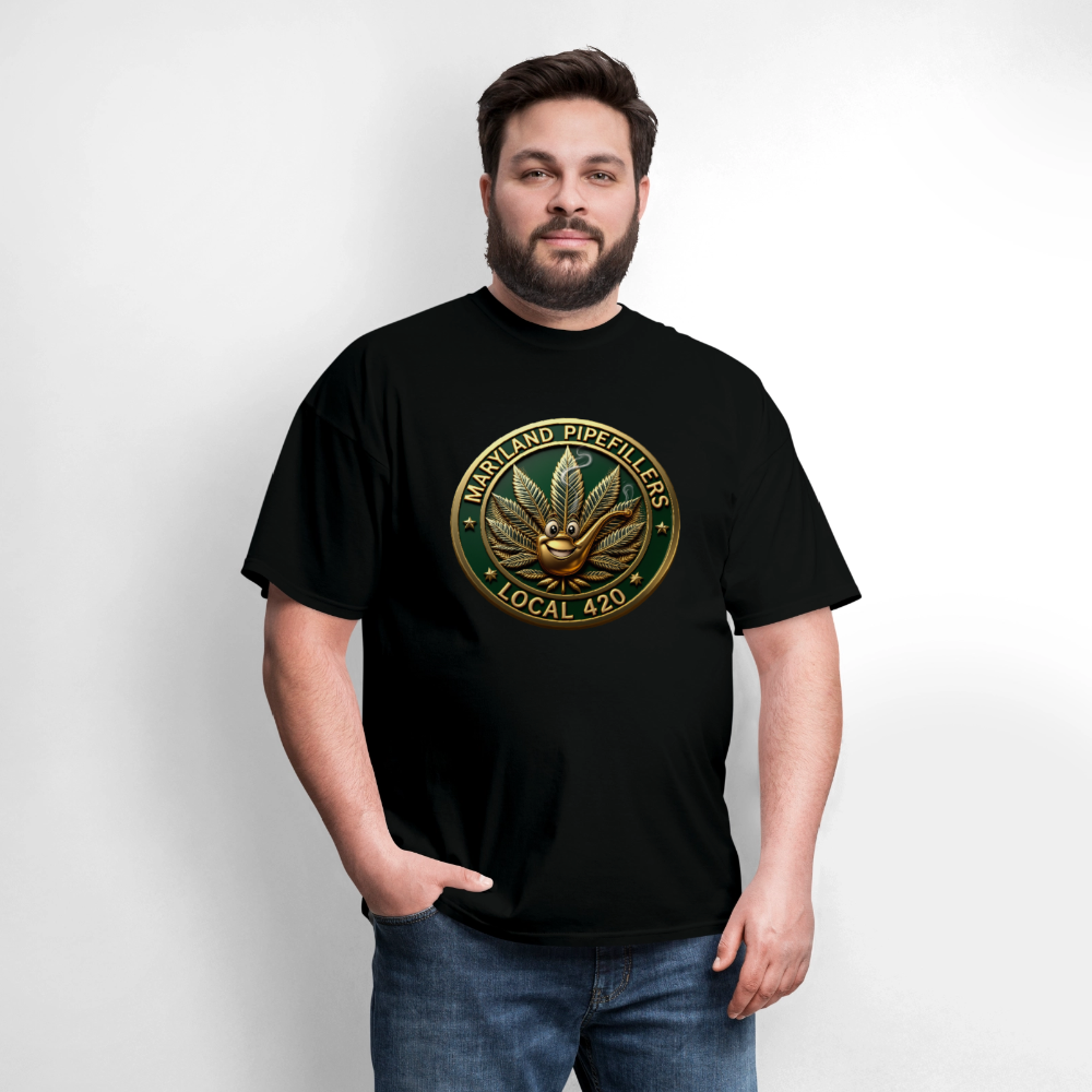 MARYLAND PIPEFILLERS LOCAL 420 Men's T-Shirt - black