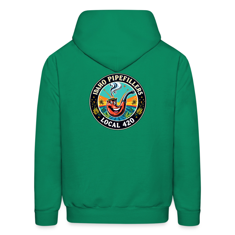 IDAHO PIPEFILLERS LOCAL 420 F/B DESIGN Men's Hoodie - kelly green