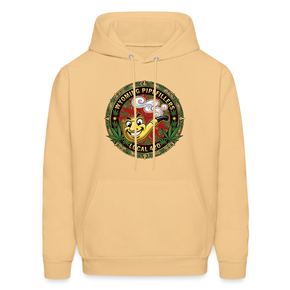WYOMING PIPEFILLERS LOCAL 420 F/B DESIGN Men's Hoodie - light gold 