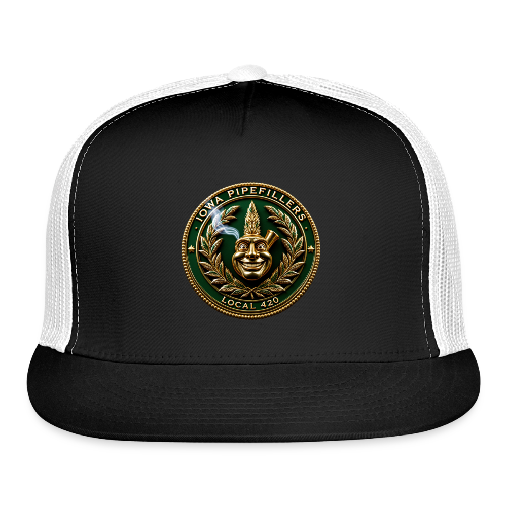 IOWA PIPEFILLERS LOCAL 420 Trucker Hat - black/white